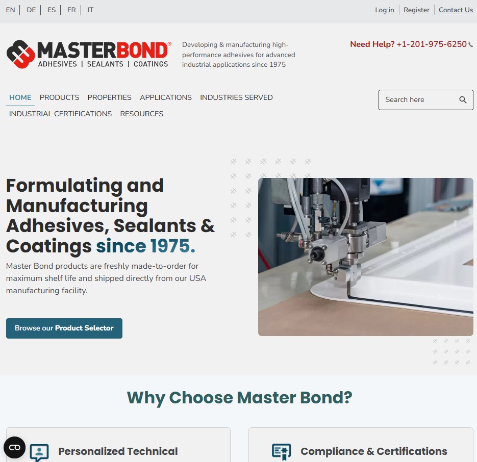 Master Bond, Inc. preview