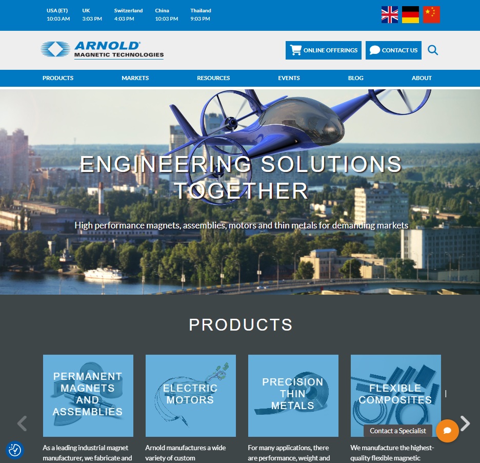 Arnold Magnetic Technologies preview