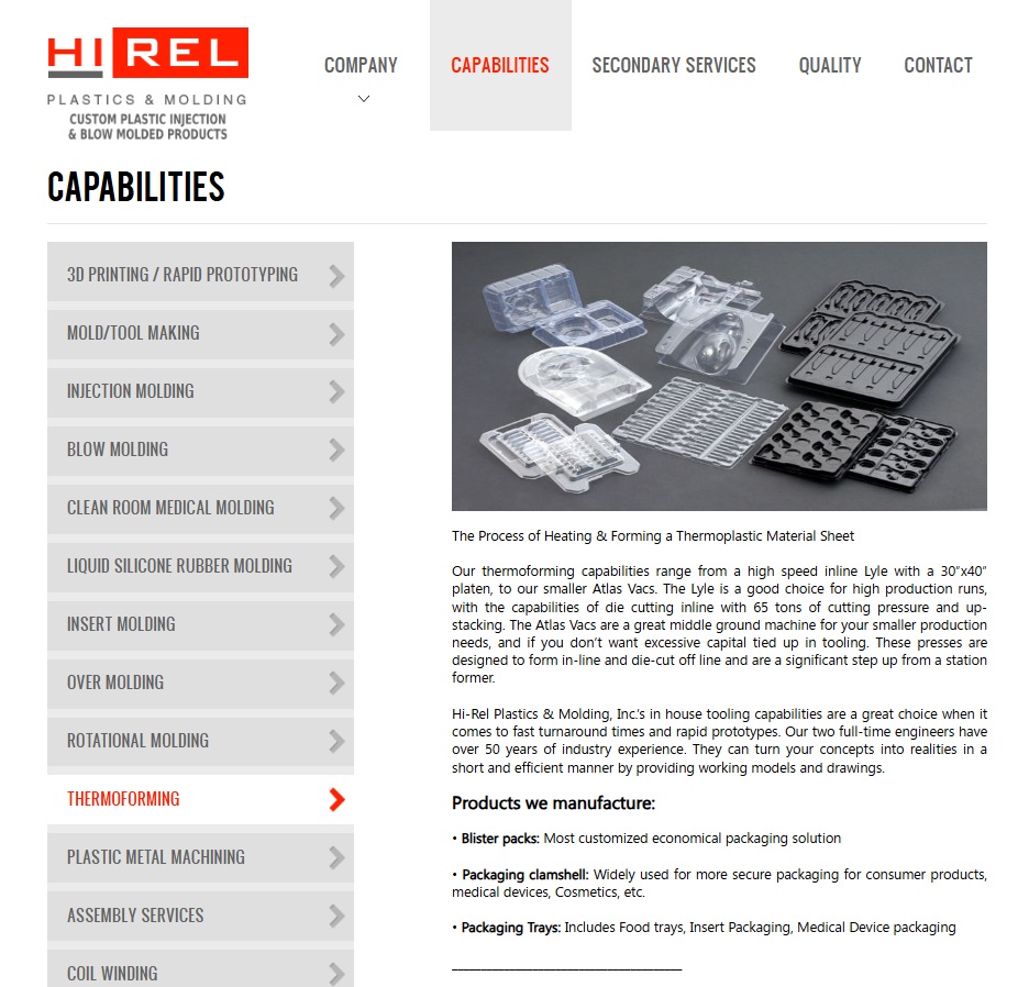 Hi-Rel Plastics & Molding