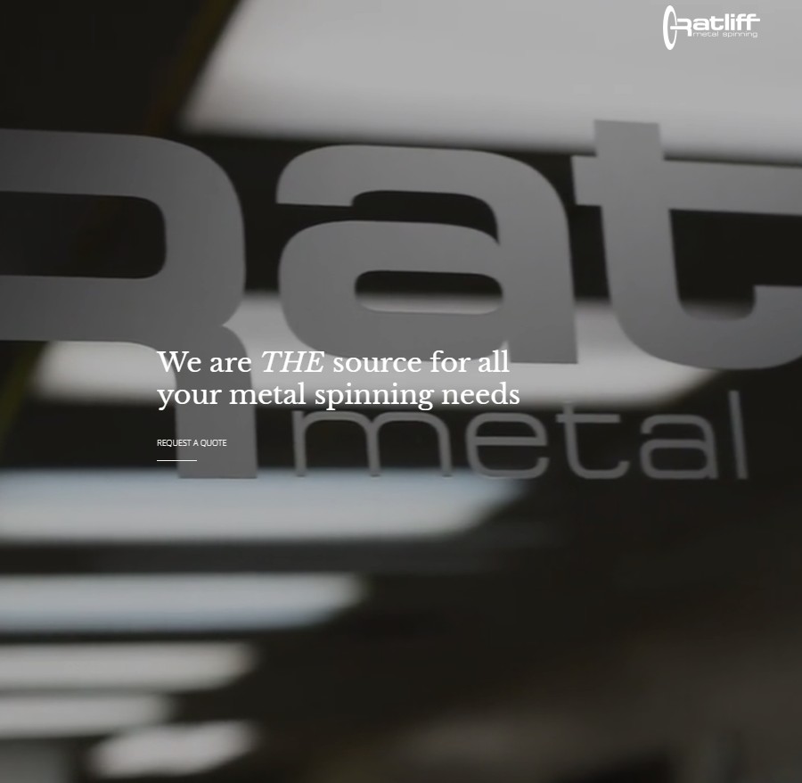 Ratliff Metal Spinning website preview