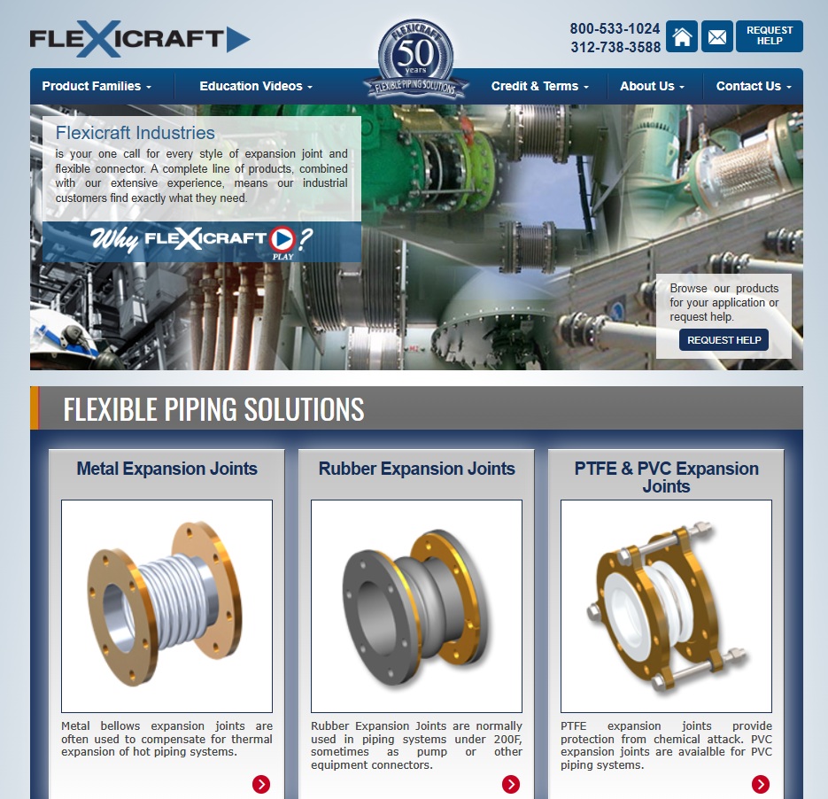 Flexicraft Industries website preview