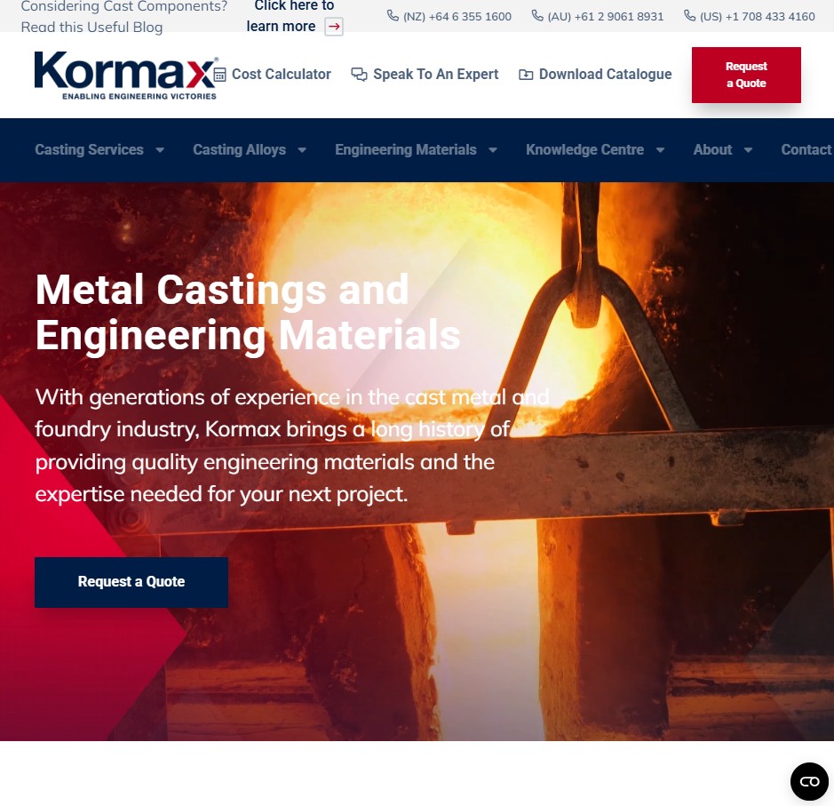 Kormax website preview