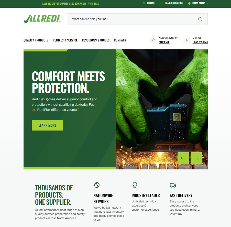 Allredi website preview