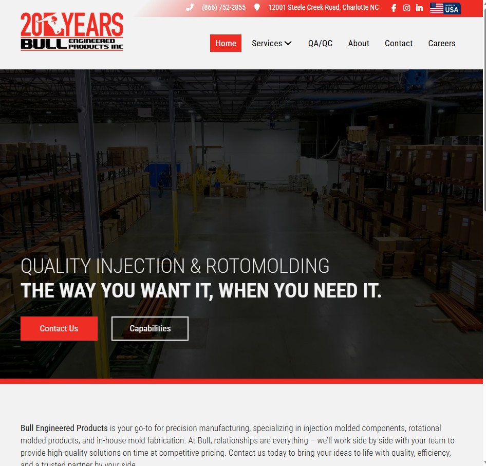 Bull Engineered Products website preview