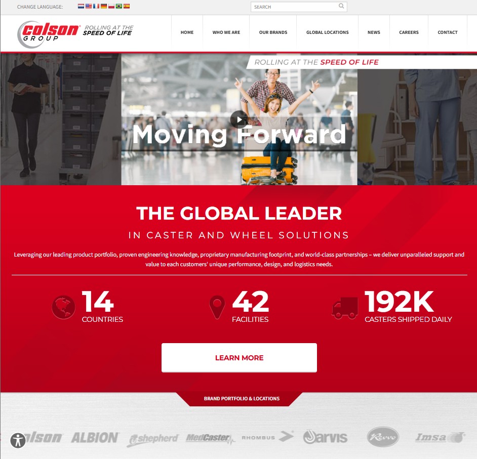 Colson Group website preview