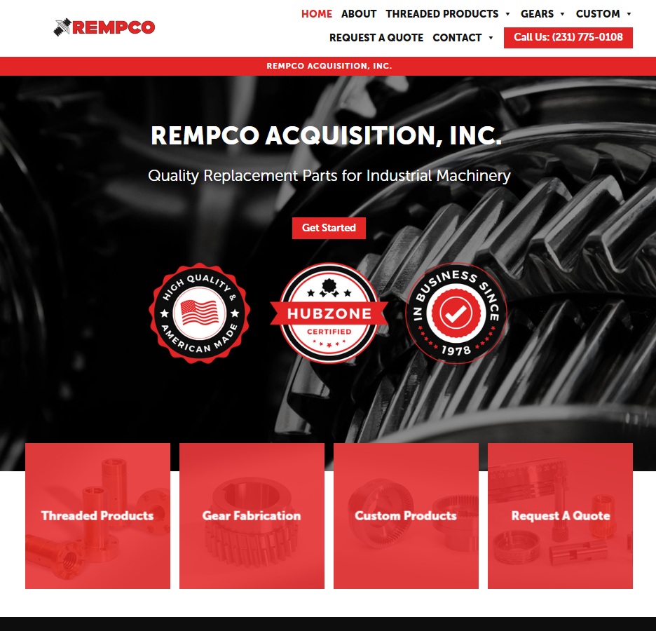Rempco website preview