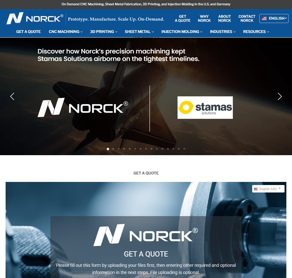 Norck website preview