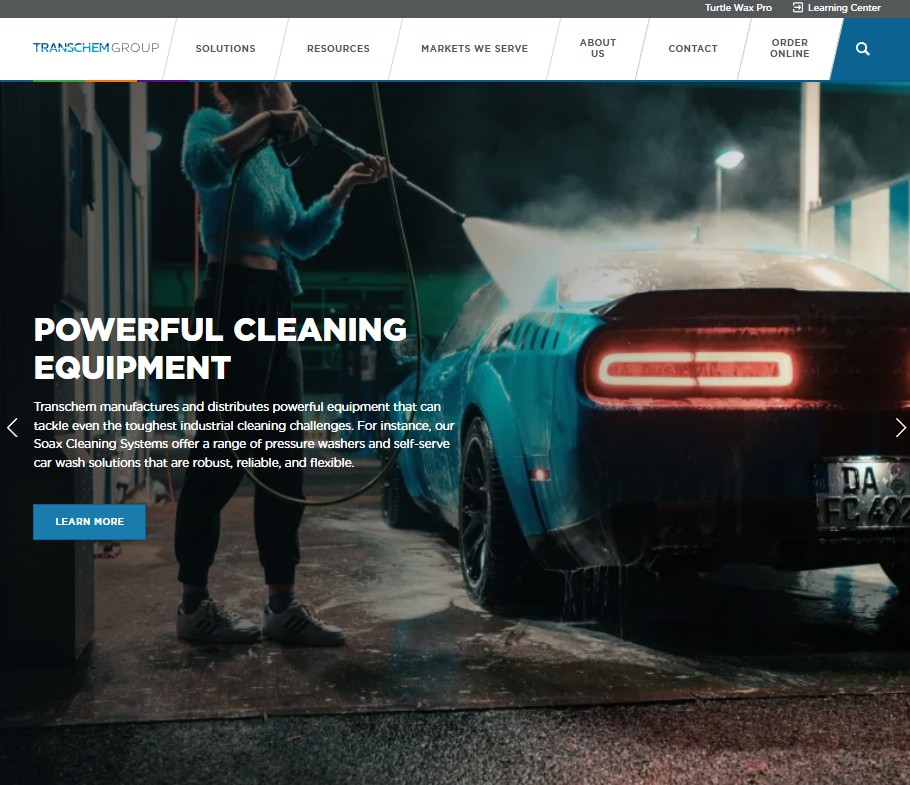 Transchem Inc. website preview