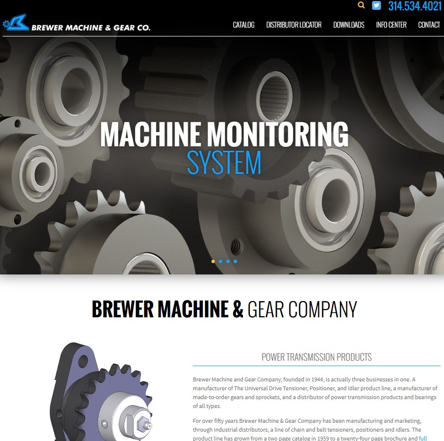 Brewer Machine & Gear Co. website preview