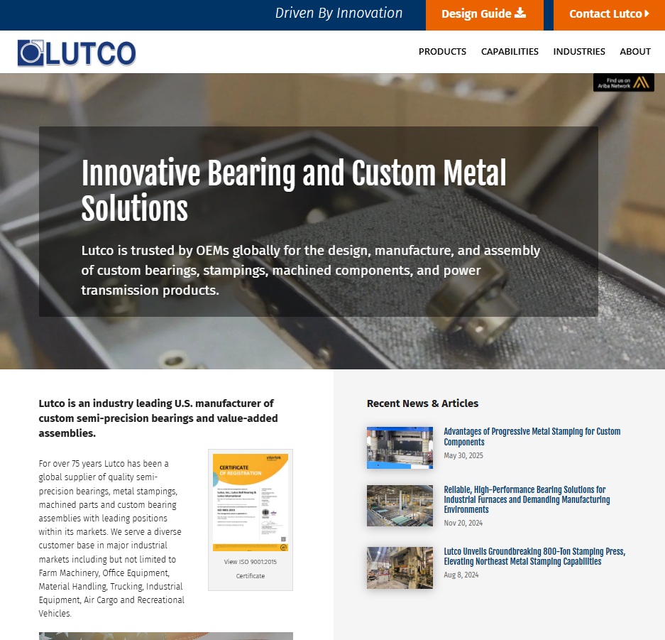 Lutco, Inc. website preview