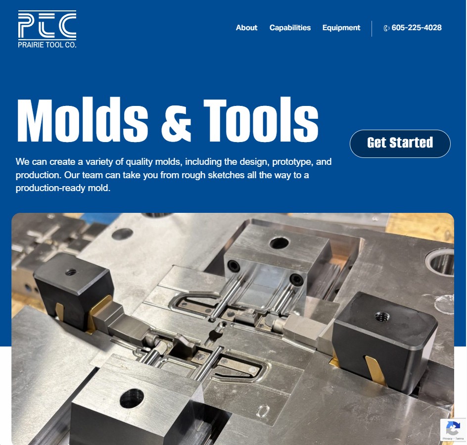 Prairie Tool Co. website preview