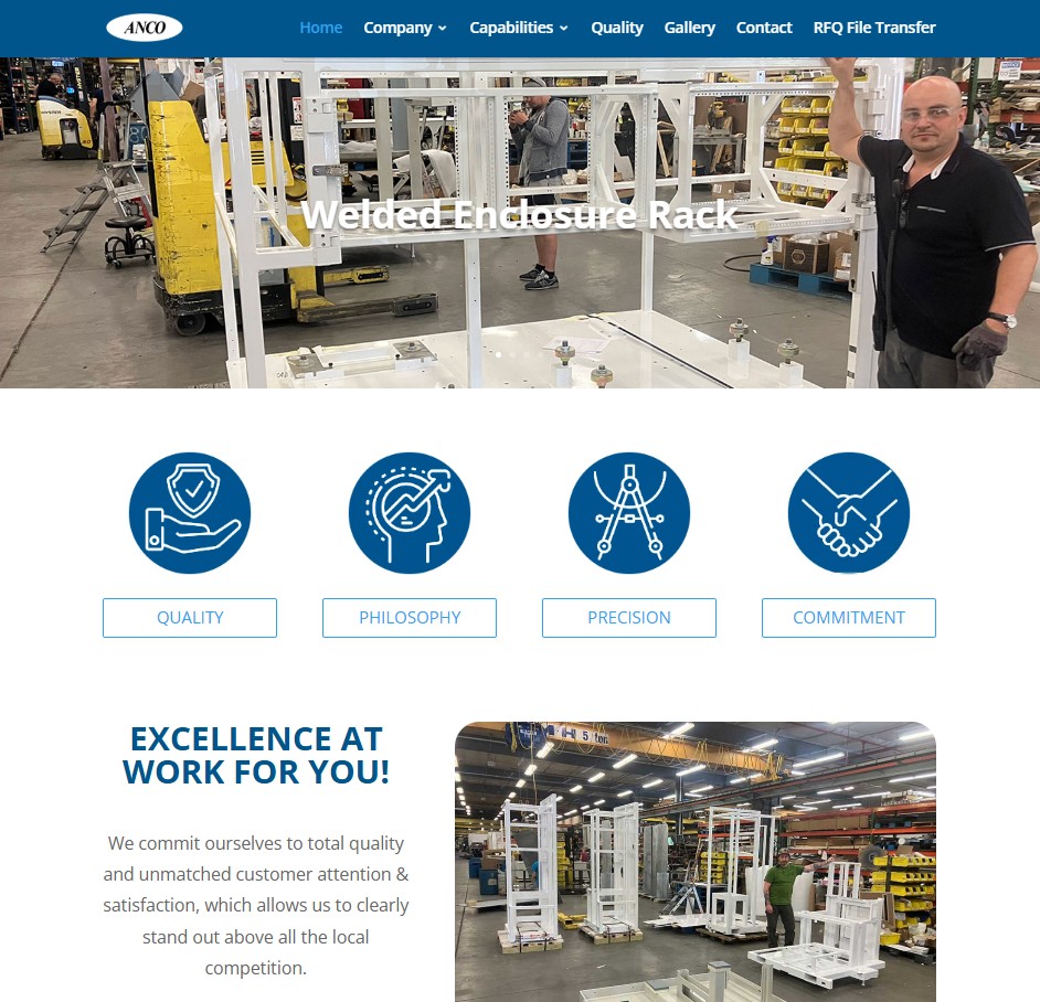 Anco Engineering Inc. website preview