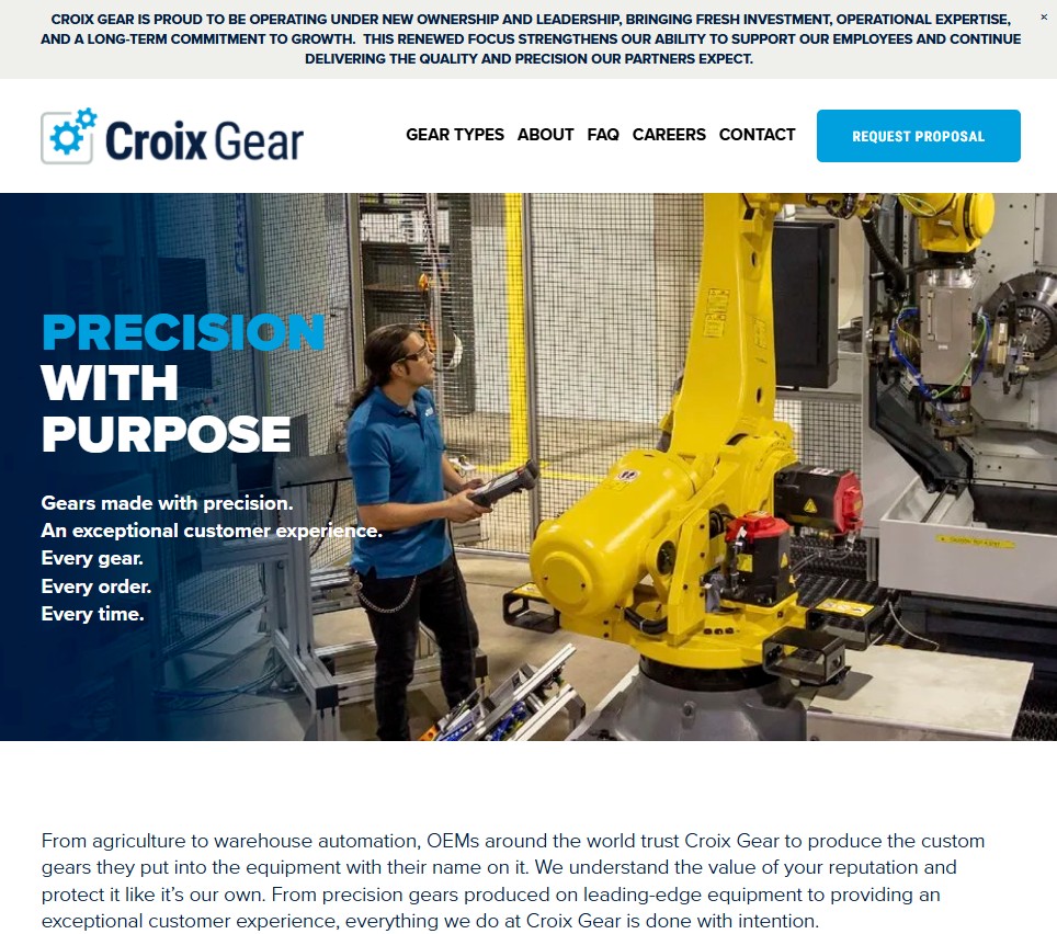 Croix Gear website preview