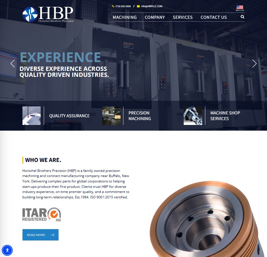 Horschel Brothers Precision website preview