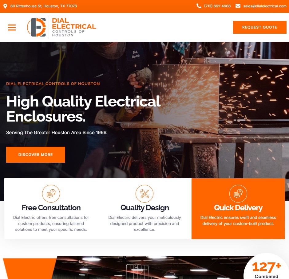 Dial Electrical website preview