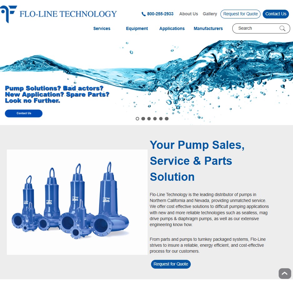 Flo-Line Technology website preview