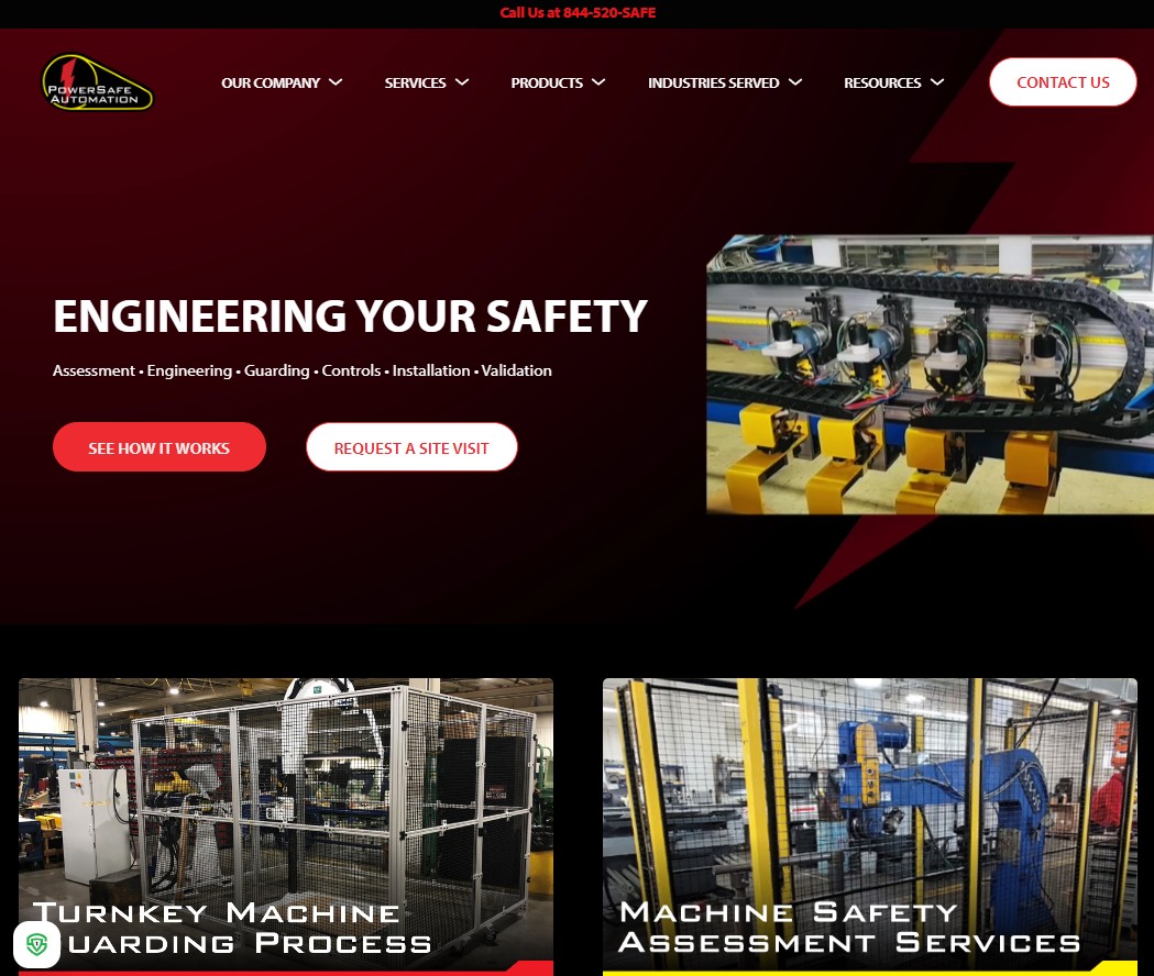 PowerSafe website preview