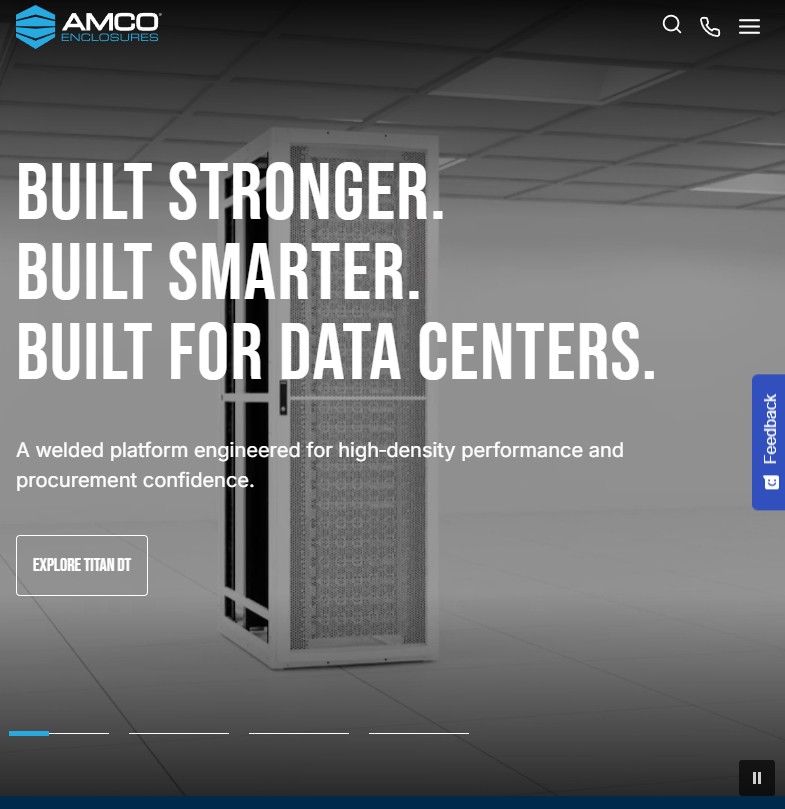 AMCO Enclosures-an IMS Engineered Products Brand website preview
