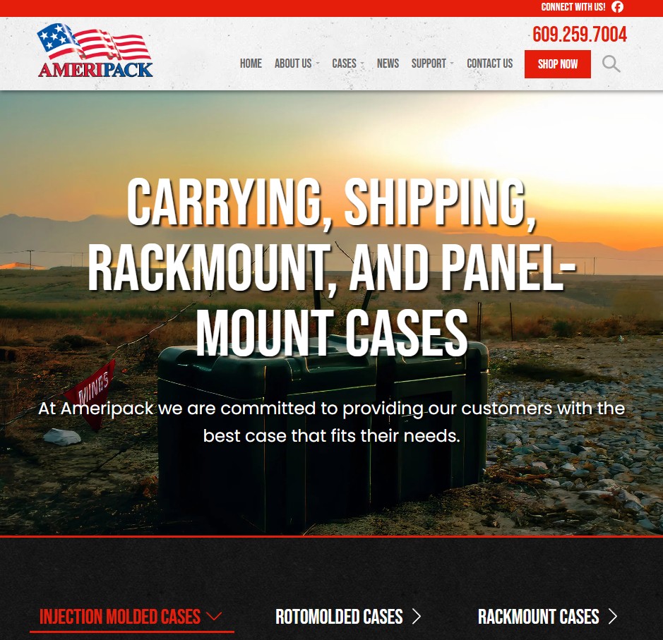 Ameripack Corporation website preview