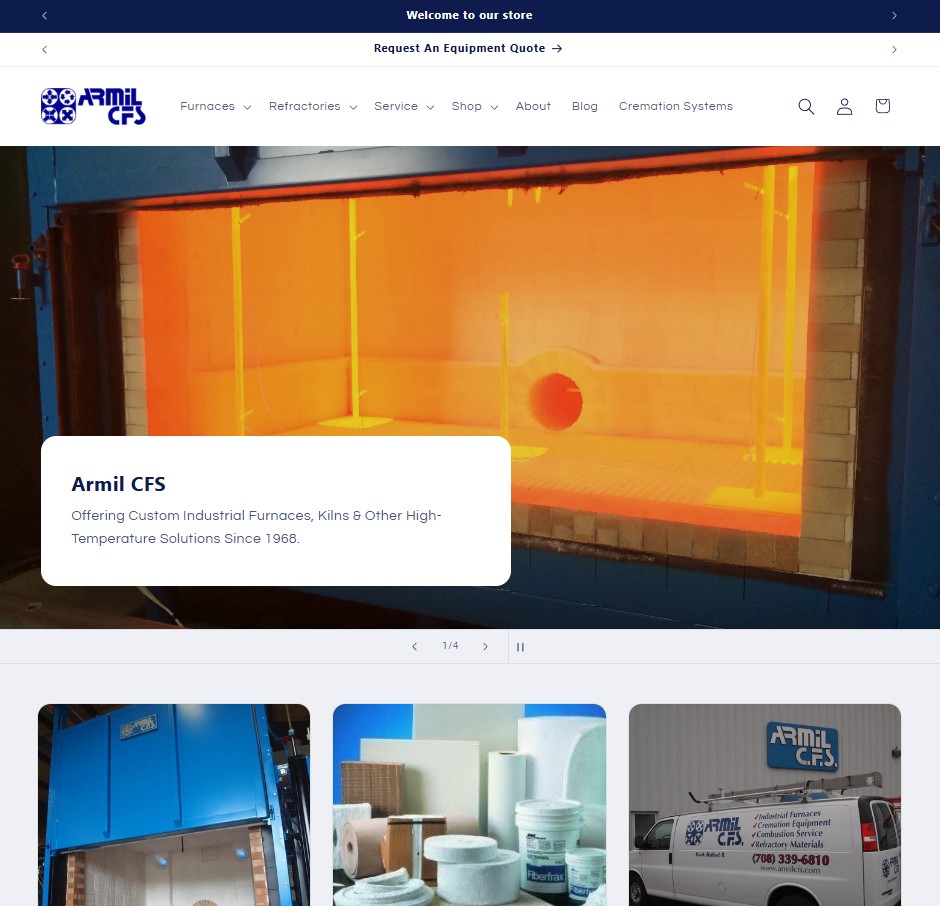 Armil CFS website preview