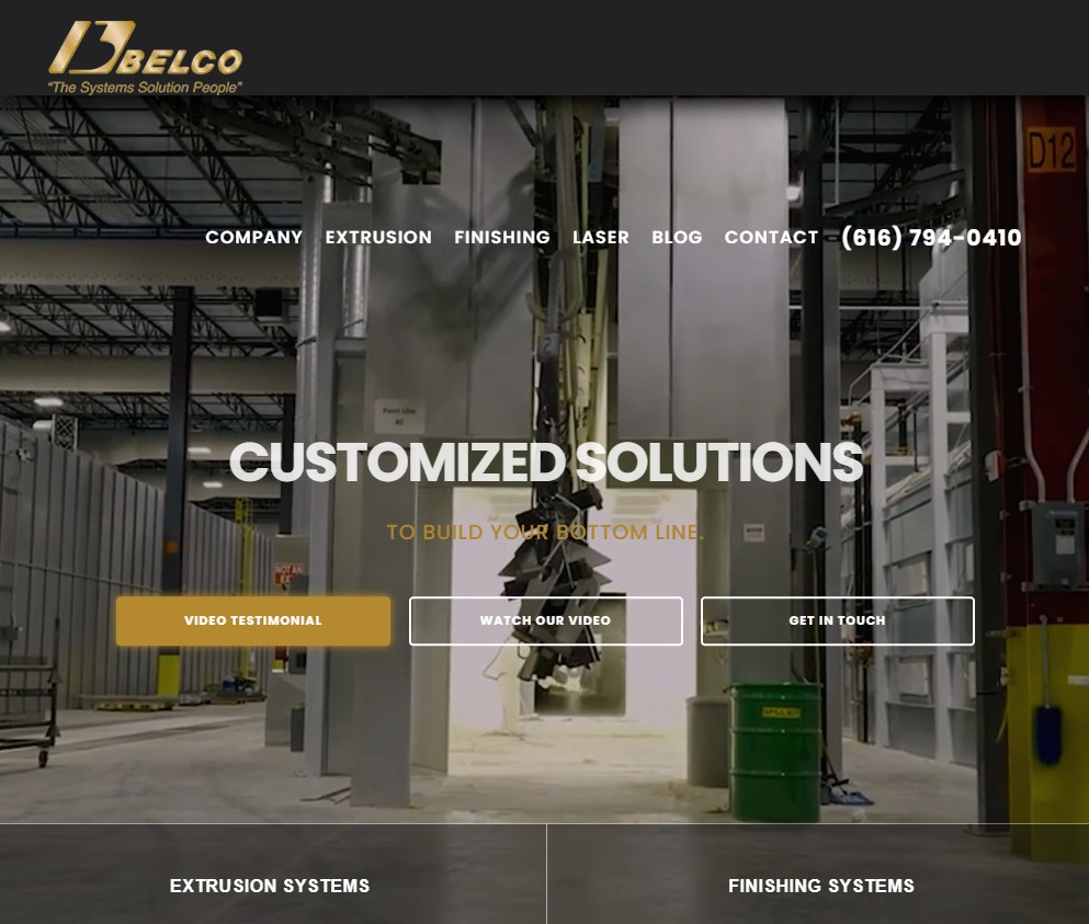 Belco Industries, Inc. website preview