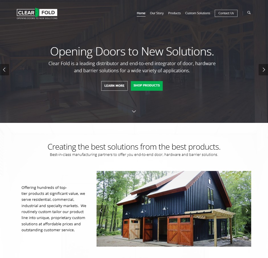 Clear Fold website preview
