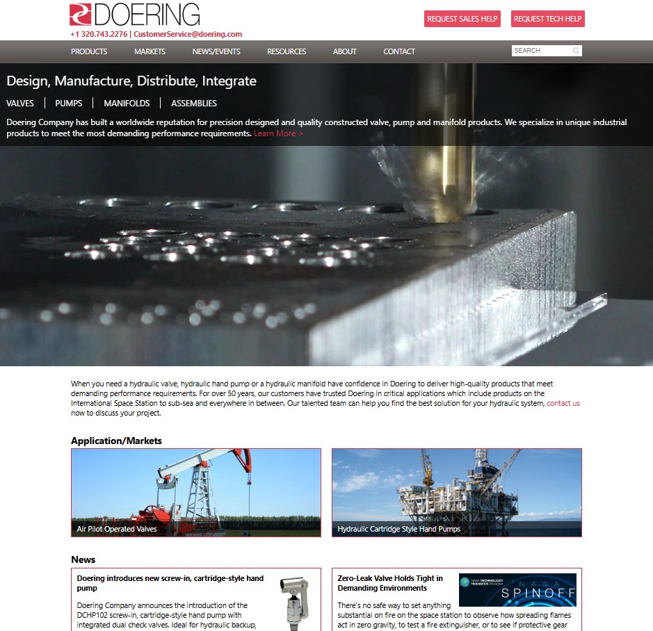 Doering, Inc. website preview