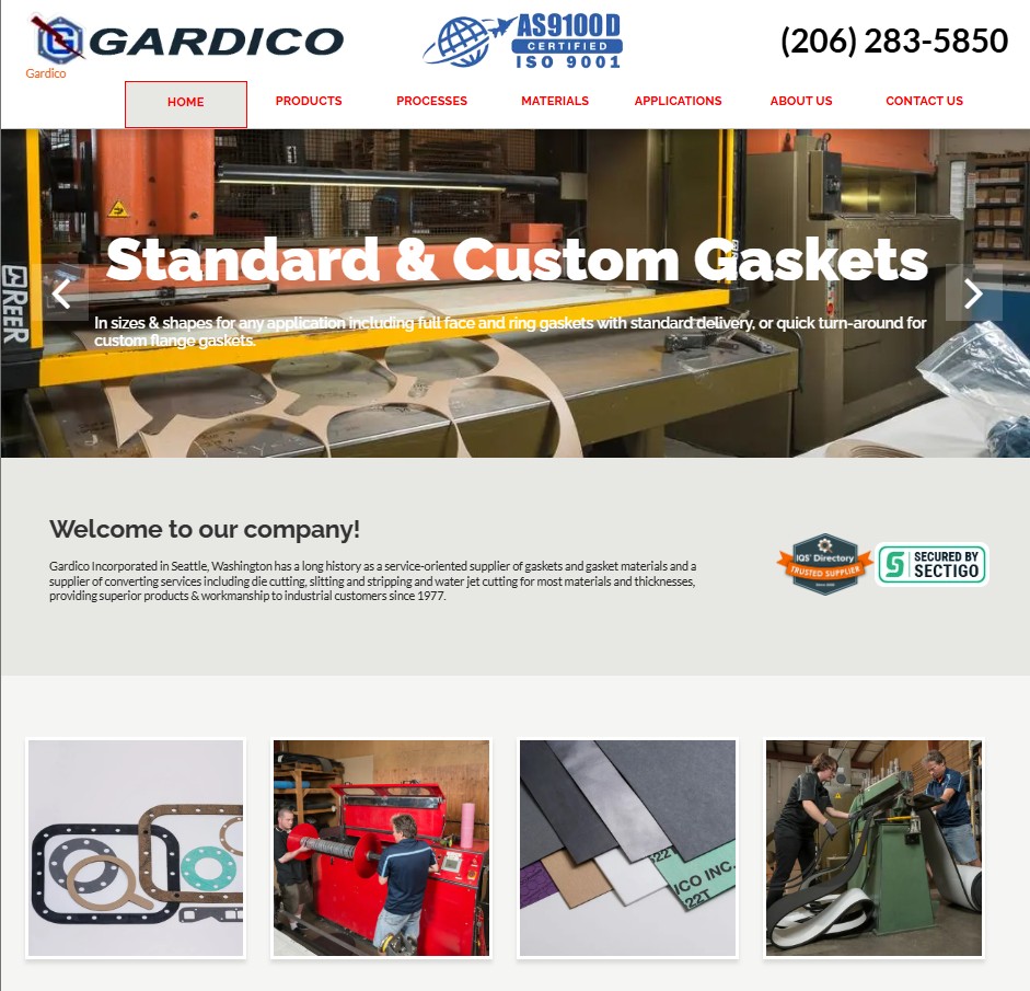 Gardico website preview