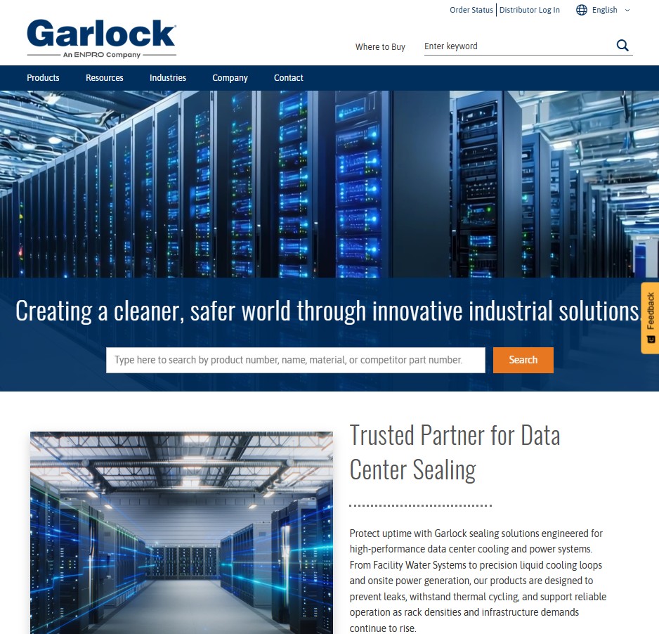 Garlock Sealing Technologies&reg; website preview