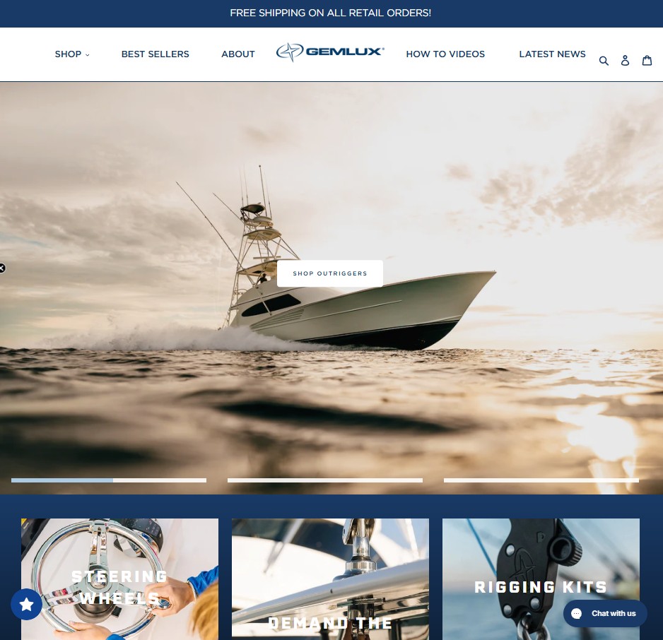 Gemlux website preview