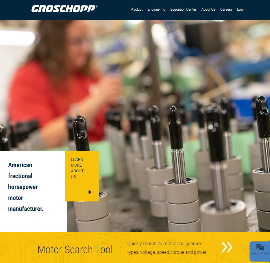 Groschopp, Inc. website preview