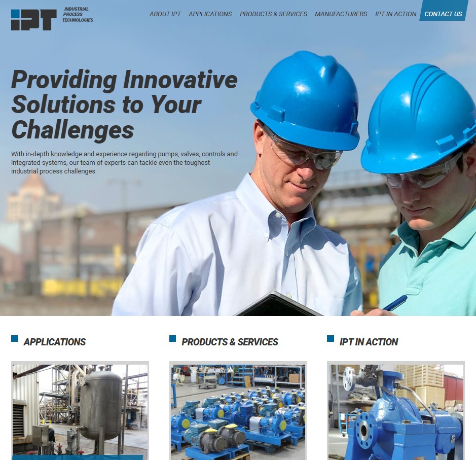 Industrial Process Technologies, Inc. website preview