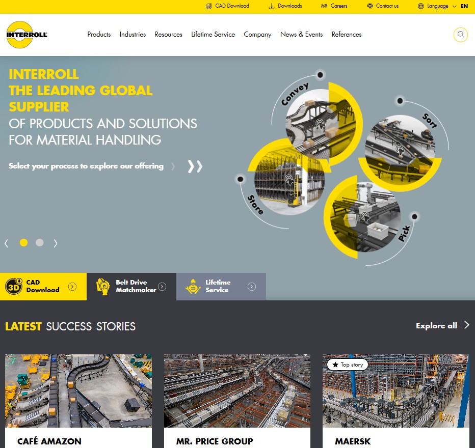 Interroll Atlanta LLC website preview