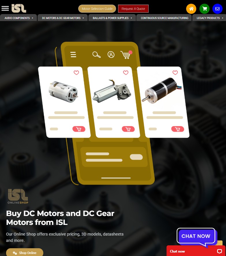 ISL Products International, Ltd. website preview