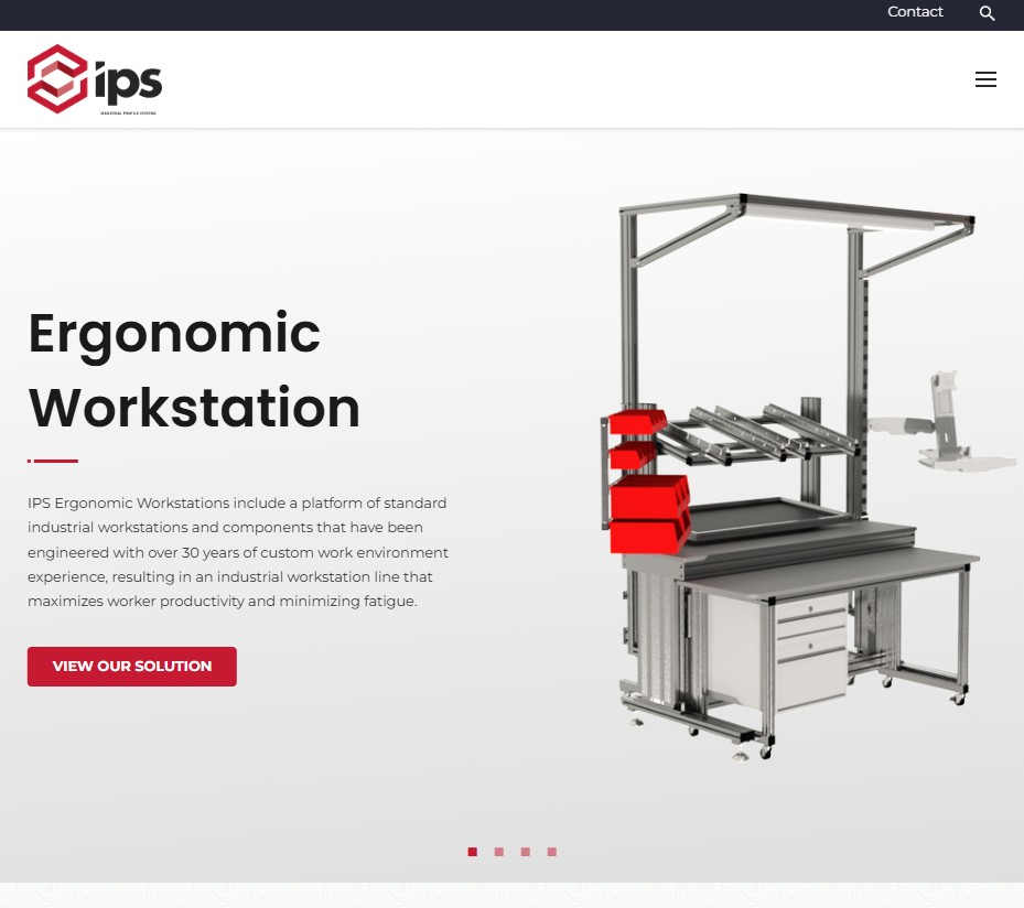 Industrial Profile Systems website preview