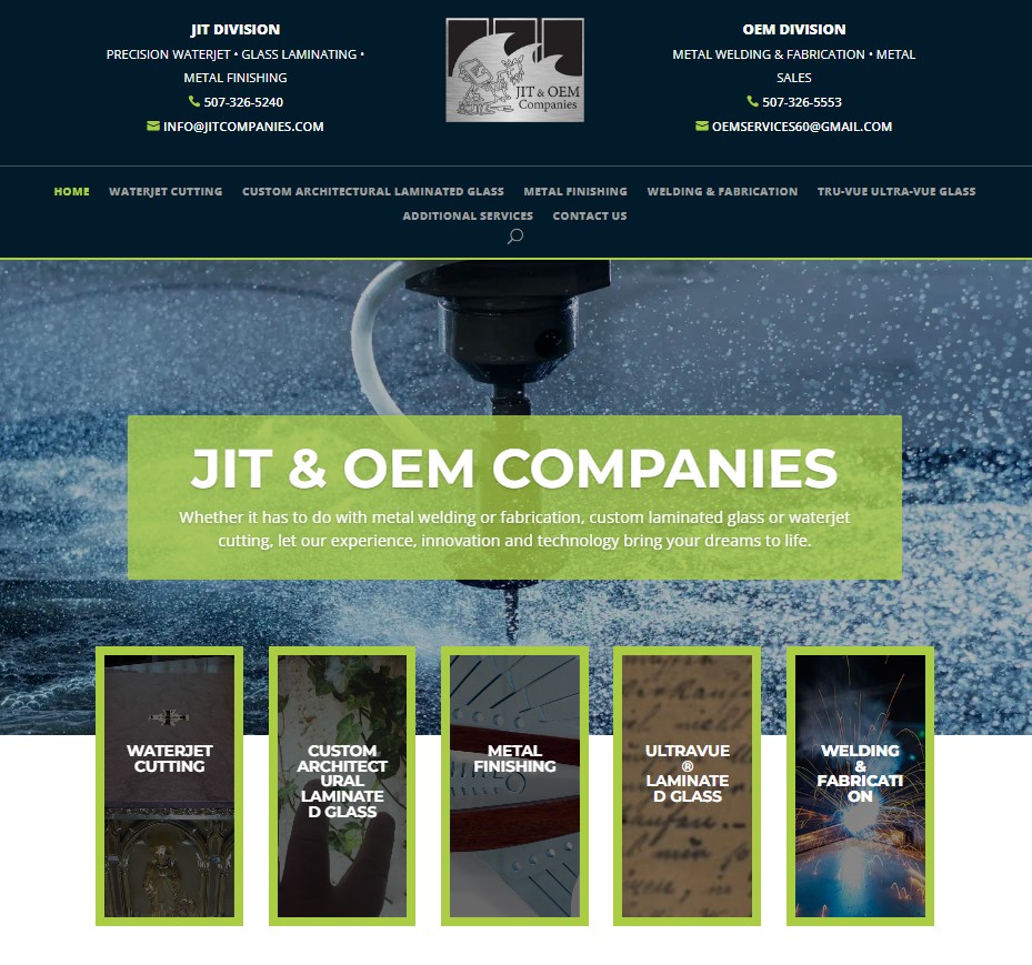 JIT Companies website preview