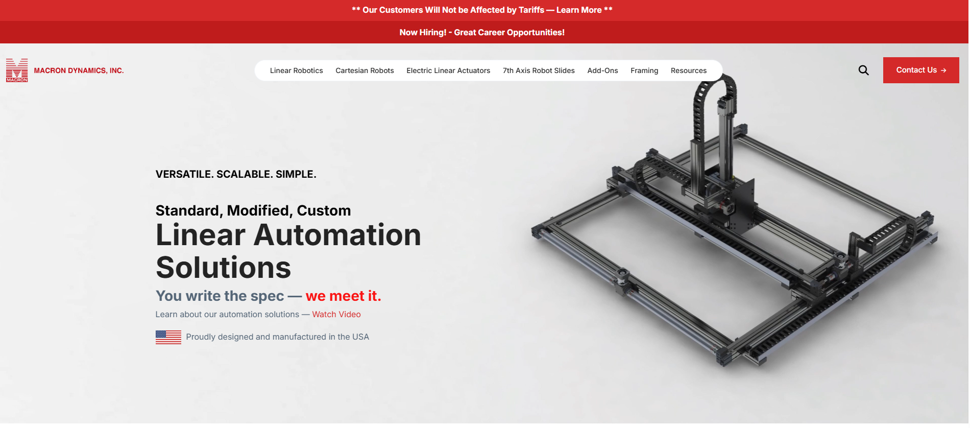 Macron Dynamics, Inc. website preview