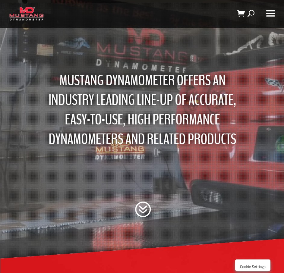 Mustang Dynamometer website preview