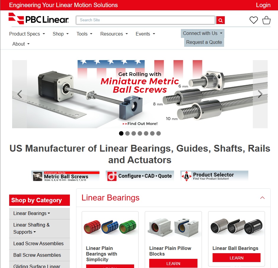 PBC Linear website preview