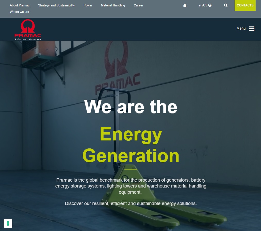 Pramac Group website preview