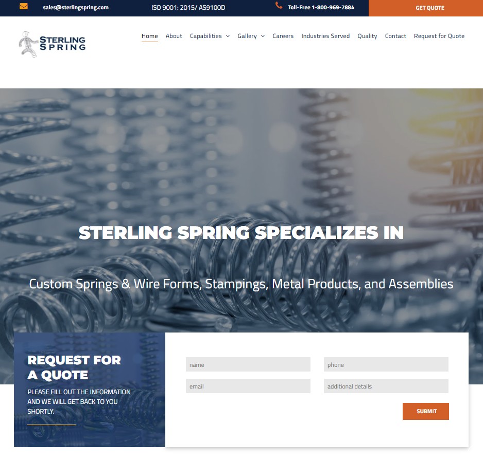 Sterling Spring LLC website preview