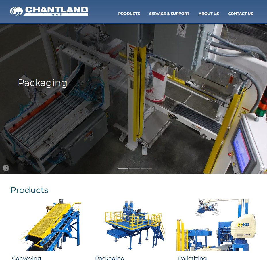 Chantland MHS website preview