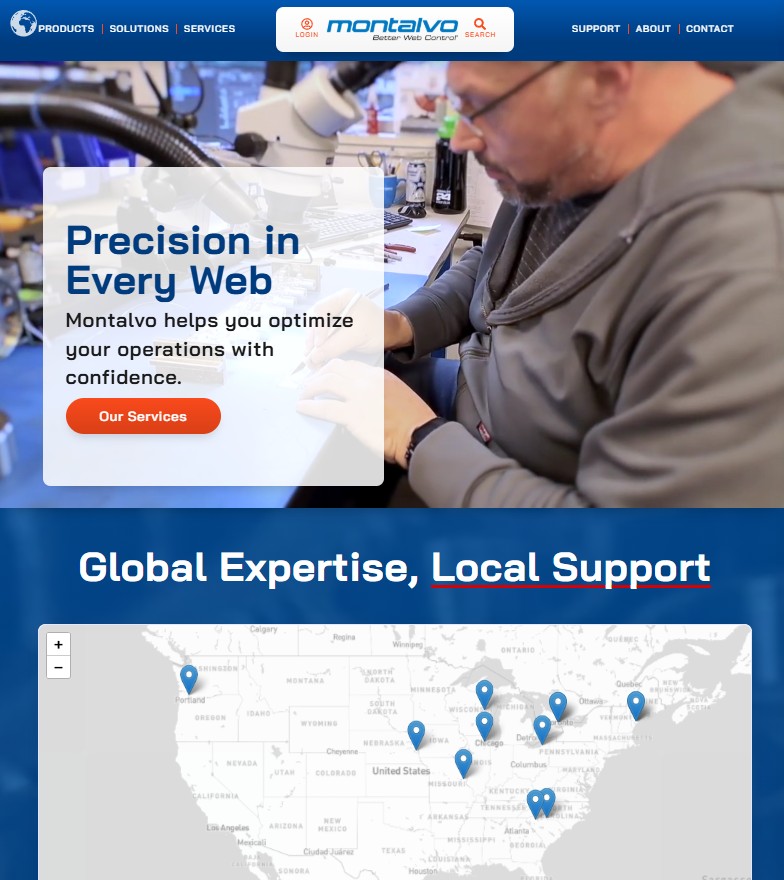 Montalvo Corporation website preview