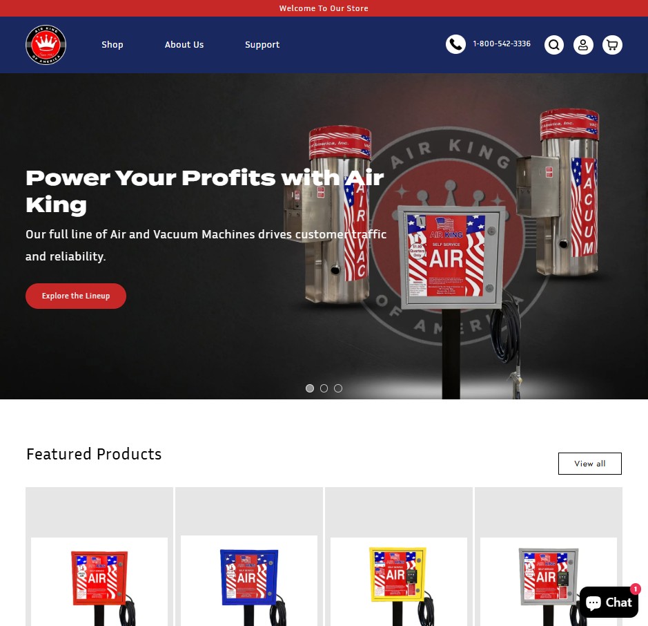 Air King of America, Inc. website preview