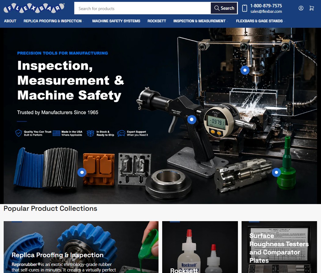 Flexbar Machine Corporation website preview