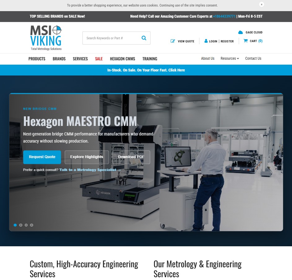 MSI-Viking Gage, LLC website preview