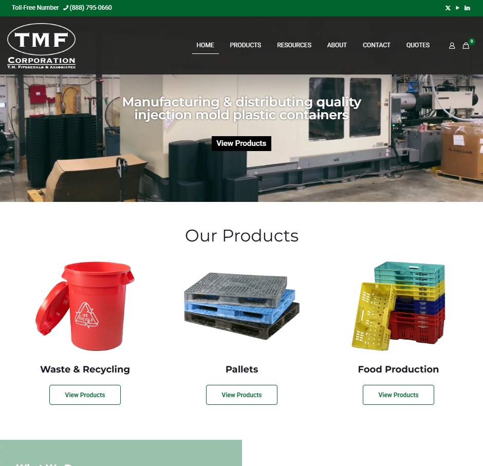 TMF Corporation website preview