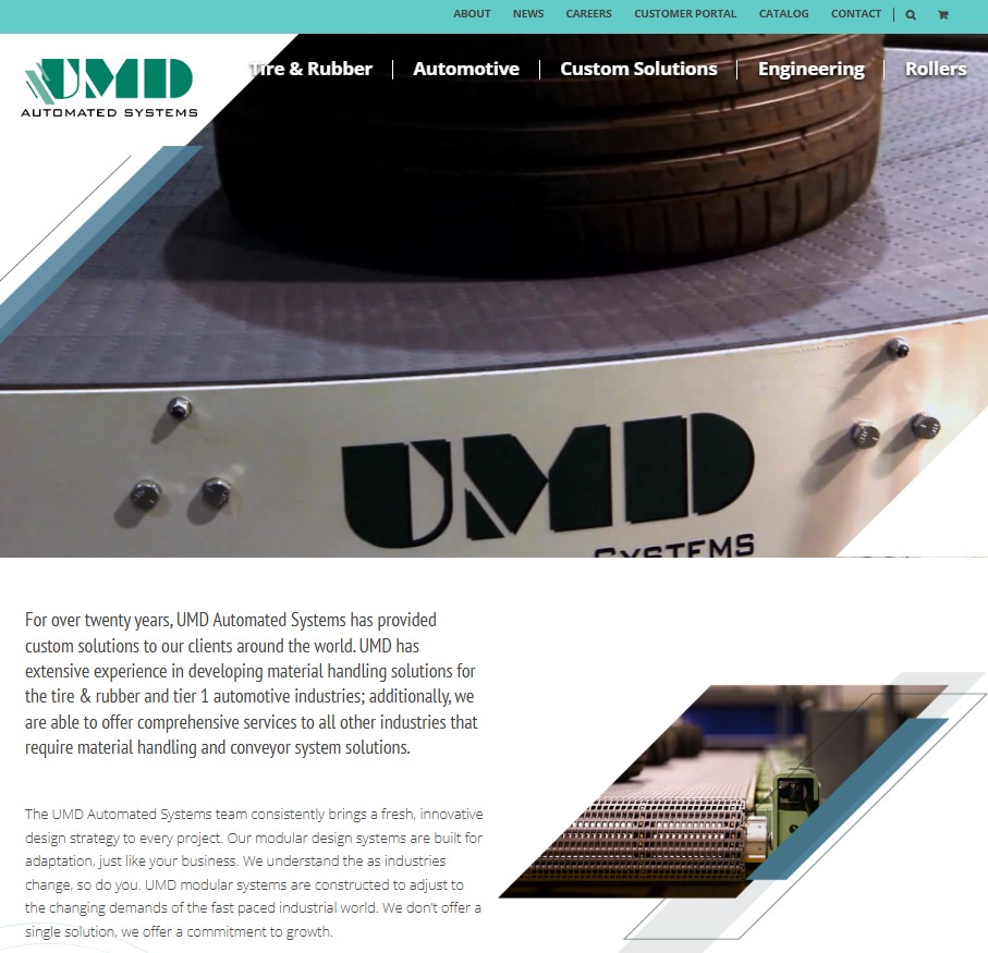 UMD Automated Systems website preview
