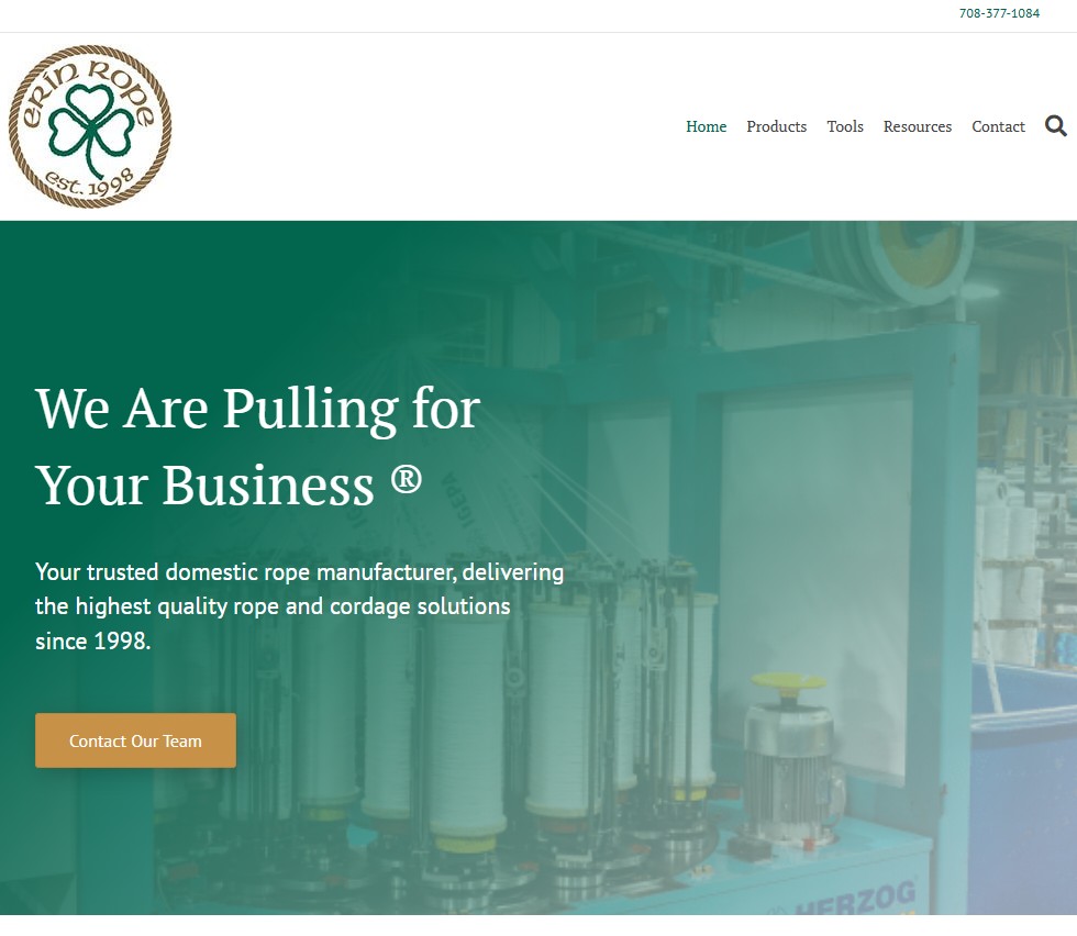 Erin Rope Corporation website preview
