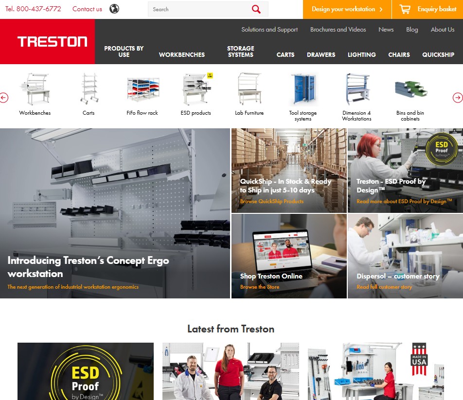 Treston website preview